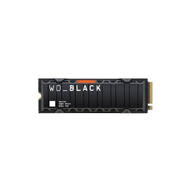 SSD WD Black 2TB SN850X Gaming NVME M.2 PCIe WDS200T2XHE m. Kühlkörper PCIe 4.0 x4